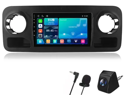 Obrázek produktu pro Autorádio pro Mercedes-Benz Sprinter 2018-2022, bezdrátové CarPlay a Android Auto, DSP, včetně kamery pro couvání, mikrofon, 10palcový Linuxový systém