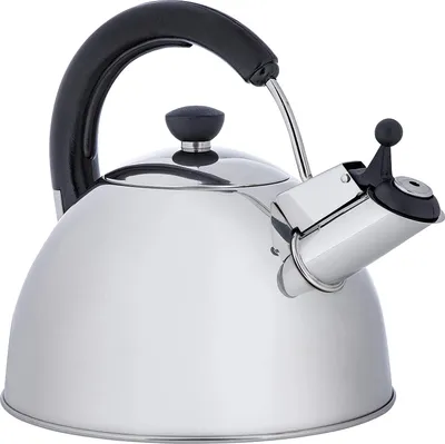 Produktbild von ONVAYA® Wasserkessel aus Edelstahl | 2,5 L | Wasserkocher | Teekocher | Klassischer Flötenkessel mit Pfeifton | induktionsgeeignet