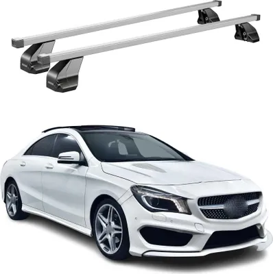 Produktbild von Menabo Dachträger Grundtäger für Mercedes CLA C117 2013-2019 75kg Stahl Grau 2x