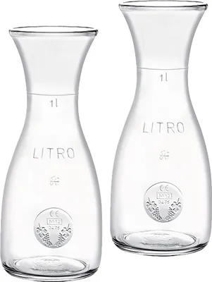 Produktbild von Glas Karaffe Misura mit Eichring 1,0L  - 2 Stück