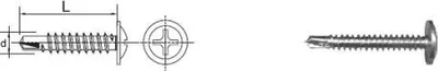 Produktbild von Selbstbohrende Befestigungsschraube 4,2*13Mm Ral 9005 - 10 Sto - 562113 9005