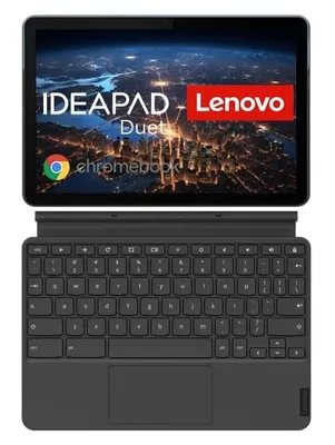 Produktbild von Lenovo IdeaPad Duet Chromebook Blue Grey WiFi 4GB/64GB 26,4cm (10,1Zoll) QWERTY Tastatur