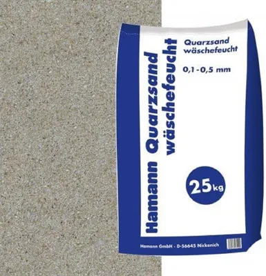 Produktbild von Hamann Mercatus Quarzsand wäschefeucht 0,1-0,5 mm 25 kg