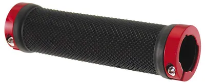 Produktbild von WAG Gripper Lock-On-Griffe 125 mm – 1 Paar mit Arretierung schwarz-rot