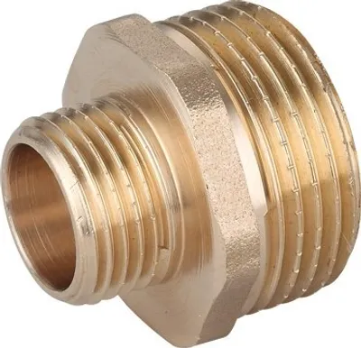 Obrázok produktu pre Mosadzná redukčná vsuvka 1/2 "x3/4" vonkajší/vnútorný závit