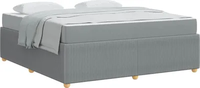 Produktbild von vidaXL Bettrahmen Hellgrau 180 x 200 cm Stoff