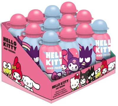 Obrázok produktu pre Bidon 500ml aluminium Hello Kitty 1szt. mix wzorów HK50205