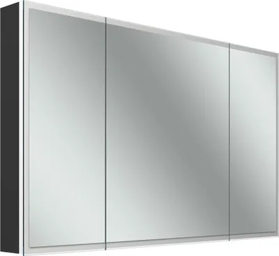Produktbild von Schneider GLOW D2W Spiegelschrank, 3 Türen 30/60/30cm, 1213x136x736mm, rundum Beleuchtung, Dim2Warm, 218.121.01.44