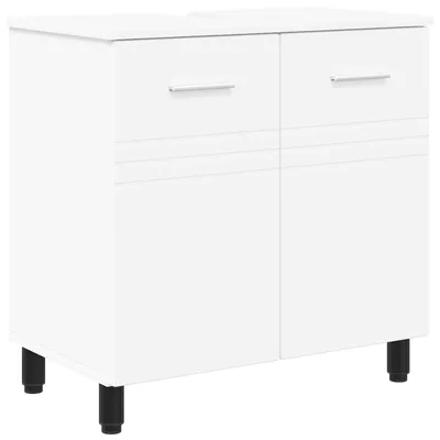 Image de vidaXL Meuble-lavabo blanc 60 x 35 x 60 cm en aggloméré