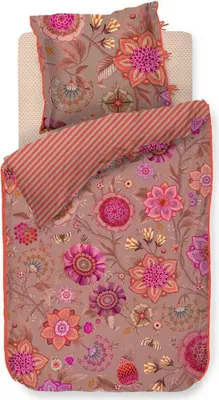 Produktbild von Pip Studio Perkal-Bettwäsche-Garnitur Viva La Vida Farbe Pink Größe 135x200+80x80