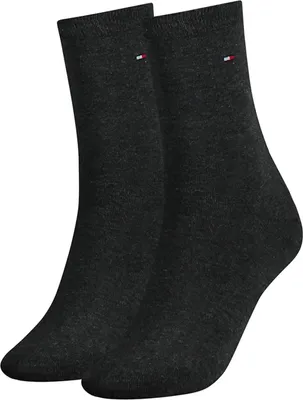 Produktbild von 2er Pack TOMMY HILFIGER Casual Socken Damen 030 - anthracite melange 39-42