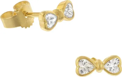 GLIZZ GL8351 Damen-Ohrringe 333 Gelbgold Zirkonia Ohrstecker 1