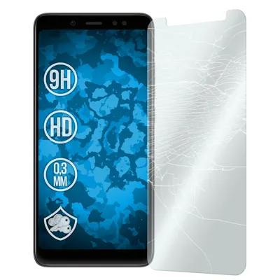Produktbild von 2er-Pack PhoneNatic Glas-Folie klar  kompatibel mit Xiaomi Redmi Note 5 Pro - Panzerglas für Redmi Note 5 Pro
