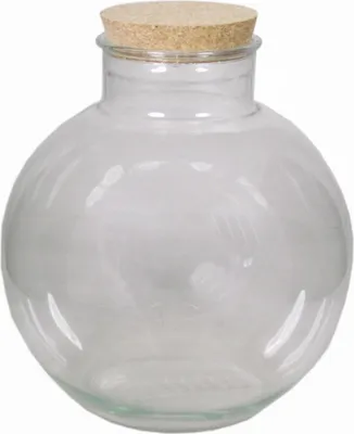 Produktbild von INNA-Glas Aufbewahrungsglas Winda mit Korken, klar, 30 cm, Ø 31 cm - Glasbehälter