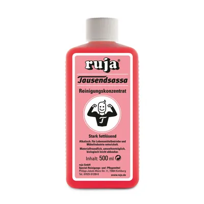 Obrázok produktu pre RUJA "Jack of all trades" - Odstraňuje mastnotu, špinu a mnoho ďalšieho - Ľahko biologicky odbúrateľný - Vhodný na nerezovú oceľ, plasty, nábytok atď. - Obsah: 500 ml - C334884