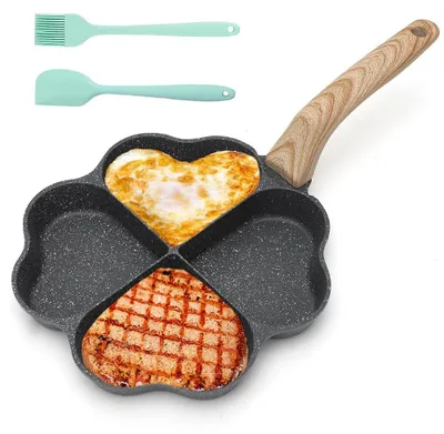 Image de Poêle à omelette antiadhésive, compatible avec les plaques de cuisson à induction