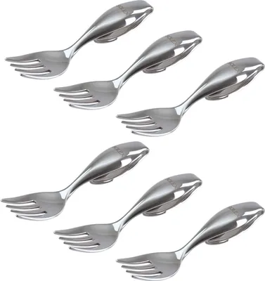 Immagine prodotto di SolexFlying Buffet Mini Degustazione Amuse Gueule set di posate 6 pezzi Forchetta da degustazione
