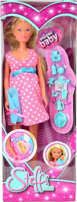 Immagine prodotto di Bambola Steffi Mamma con Accessori per Neonato, Set Completo