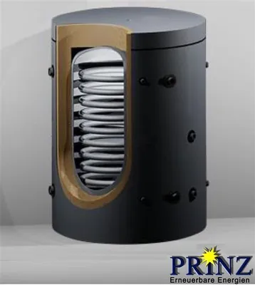 Produktbild von Hygienespeicher 500 Liter mit 1 Wärmetauscher und Isolierung Typ PHS 500 kurz