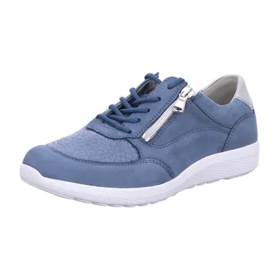 Produktbild von Waldläufer K-Ira denim Damen sportlicher Schnürer in Blau, Größe 4.5