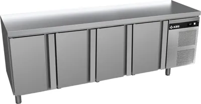 Produktbild von KBS Kühltisch ohne Aufkantung 2242x700x850 mm 4 türig GN 1/1 Umluftkühlung