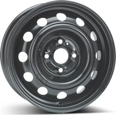 Productafbeelding van 14-inch stalen velg ALCAR, 14" x 5.5", 4x100 boutgaten, ET46, 54.00mm naafdiameter, zwarte velg