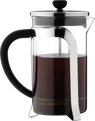 Immagine prodotto di Caffettiera con filtro, acciaio inossidabile, 1000 ml, vetro francese, cromata, caffè filtro, caffettiere per espresso