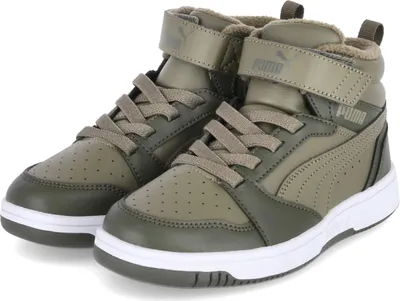 Produktbild von Puma Kinder Sportschuhe/ High Sneaker REBOUND V6 WTR Grün Kunstleder Größe: 1