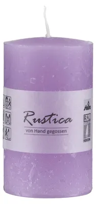 Produktbild von durchgefärbte Rustic Kerzen Mittelflieder 80 x Ø 60 mm, 1 Stück
