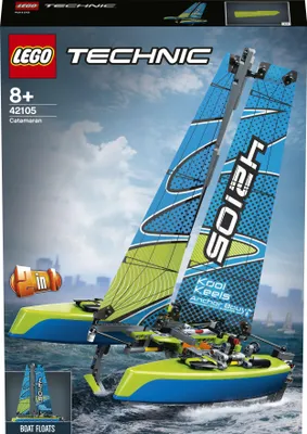 Produktbild von LEGO 42105 Technic Katamaran, Motorboot, 2in1 Spielzeug für Kinder ab 8 Jahre, Boot fürs Spielen im Wasser geeignet