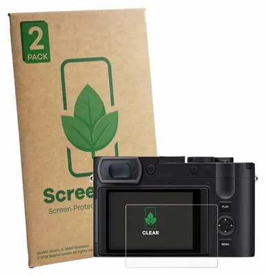 Produktbild von 2x ScreenLeaf Schutzfolie für Leica Q3 Monochrom Displayschutz Display Schutz Folie Klar Transparent