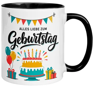 Produktbild von Tasse Geburtstag – „Alles Liebe zum Geburtstag“ – Geburtstagsgeschenk Mann Frau