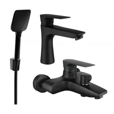 Obrázok produktu pre Mexen Axel R62 vaňová súprava, čierna - 73803R62-70