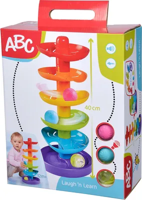 Obrázek produktu pro Simba ABC duhová kuličková věž, kuličková dráha, kuličková věž, hračka, od 12 měsíců, 104010053