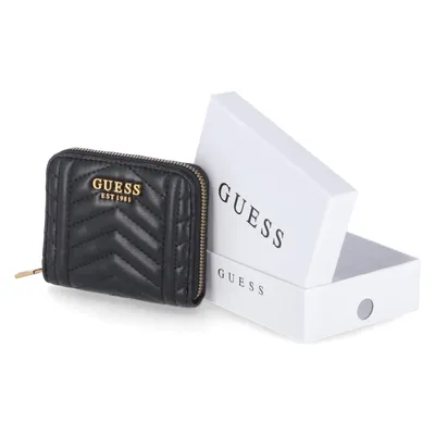 Produktbild von GUESS Geldbörse Damen Lovide SLG Small Zip Around Schwarz SWQB8976370BLA