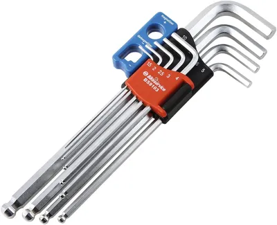 Immagine prodotto di BIKESERVICE Set di chiavi a bussola esagonali 9 pezzi, (BS9
