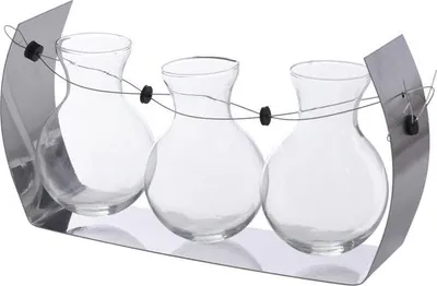 Zdjęcie produktu dla metal+szkło 27x7x14cm ke11238