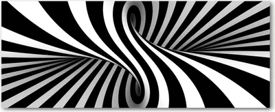 Produktbild von Tulup® Leinwandbild - 125x50 cm - Wandkunst - Drucke auf Leinwand - Leinwanddruck  - Kunst: modern & klassisch - Schwarzweiß - Wirbel