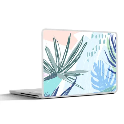 Produktbild von MuchoWow® Laptop Aufkleber Sticker Cover Sommer - Tropisch - Pflanze - Farbe 32.5x23.5 cm - Sticker für Laptop - Selbstklebend