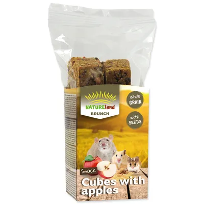 Immagine prodotto di Snack Brunch Cubetti di cereali integrali con mela 90 g