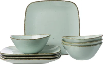 Immagine prodotto di Ritzenhoff & Breker CASA Tafelservice 8-tlg., Geschirrset, Service, Quadratisch / Rund, Porzellan, Blau, 83187