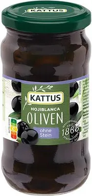 Produktbild von Spanische schwarze Oliven entsteint