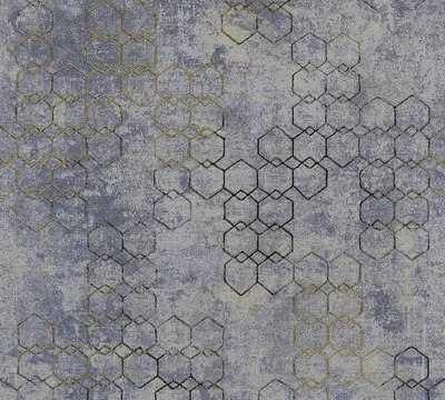 Produktbild von Livingwalls geometrische Tapete New Walls Urban Grace Vliestapete blau gold grau 10,05 m x 0,53 m