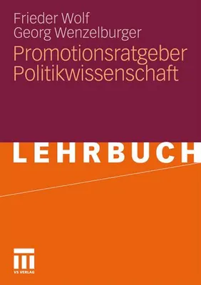 Produktbild von Promotionsratgeber Politikwissenschaft