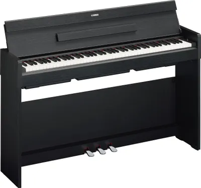 A digital piano in a studio setting.