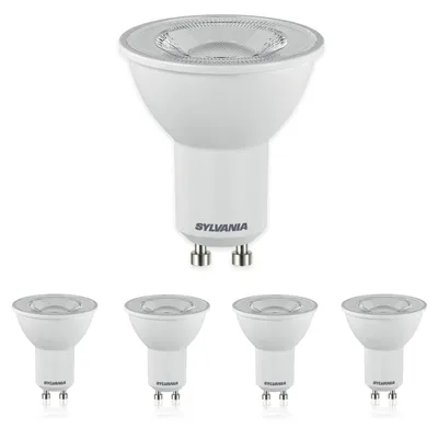Produktbild von SYLVANIA GU10 LED Warmweiß 7W | 85W Ersatz | 5er Pack | 3000K Leuchtmittel | Sehr Hell 610 lm Spot | 36° Abstrahlwinkel