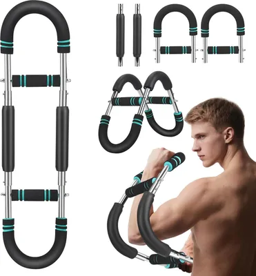 Produktbild von Power Twister - Armtrainer Stange - Krafttraining - Arm- & Brusttraining - Tragbar - Für Heimtraining