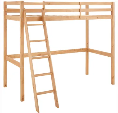Produktbild von Hochbett >Athen2< in Natur, Kiefer - 98x175x208cm (BxHxT)