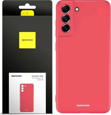 Image de Coque en silicone SPACECASE Coque en silicone pour Galaxy S21 FE Rouge