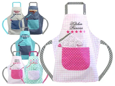 Produktbild von Kochschürze und Ofenhandschuhe-Set für Kinder